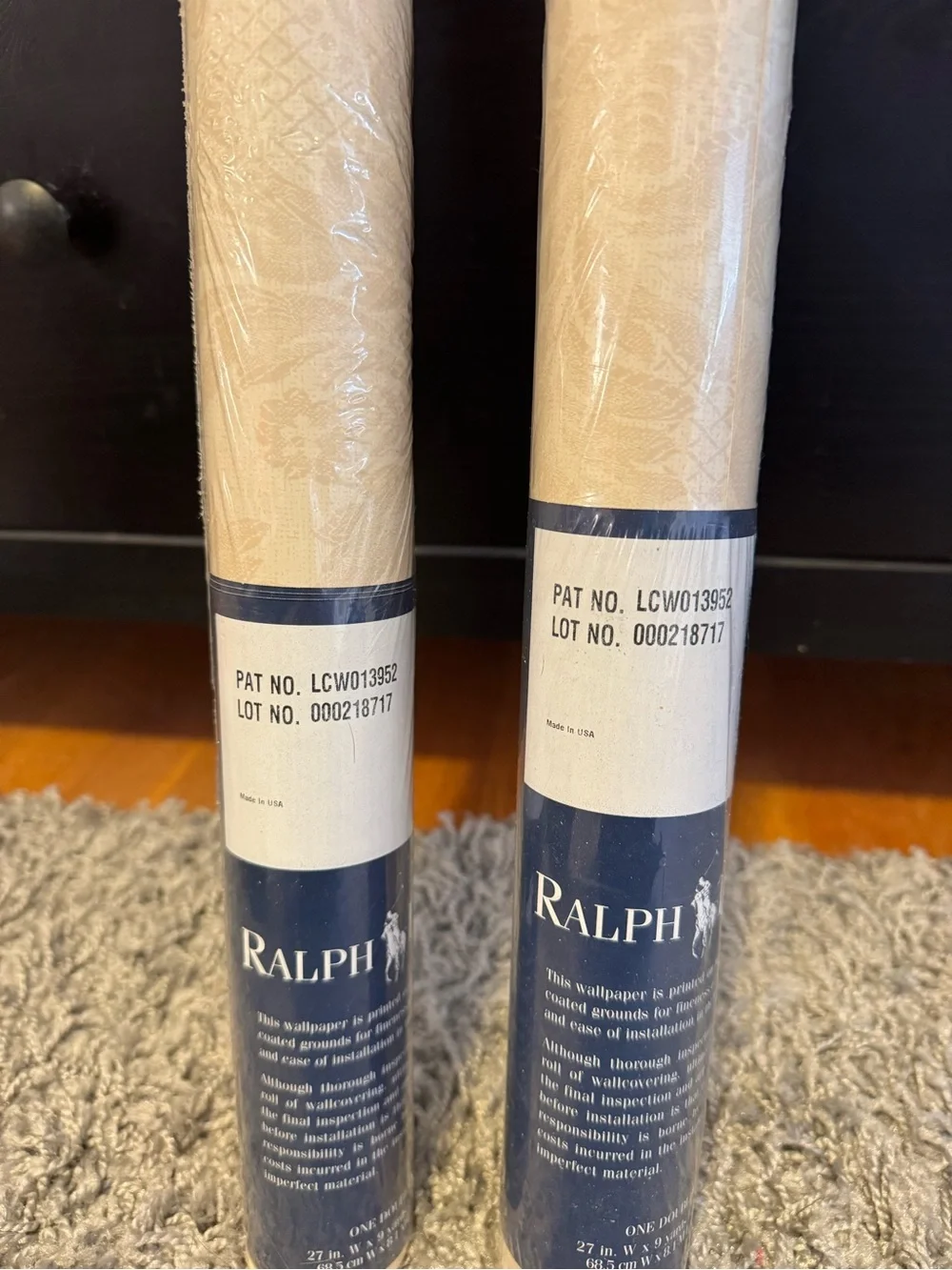 NEW Vintage 2pck Ralph Lauren Wallpaper